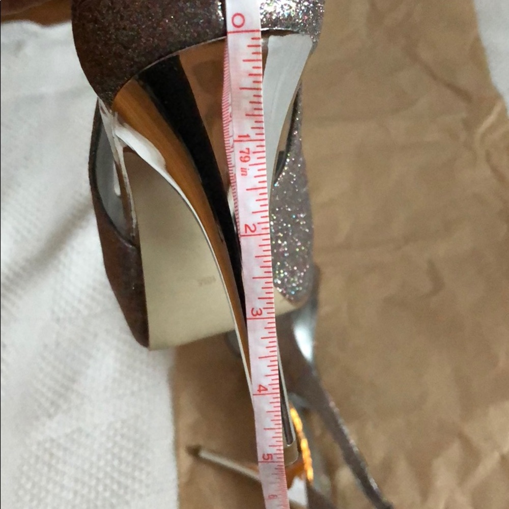 GUESS Silver with multi/glitter heels|Size 10M - Picture 5 of 8